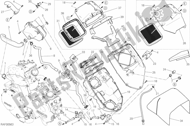 Tutte le parti per il Presa del Ducati Multistrada 1200 ABS 2016